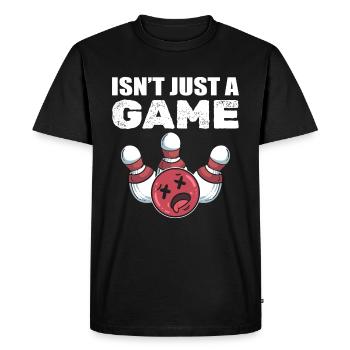 Bowling -Joueurs de quilles sportives - T-shirt Premium bio Homme - noir - Devant - Nico (187cm)
