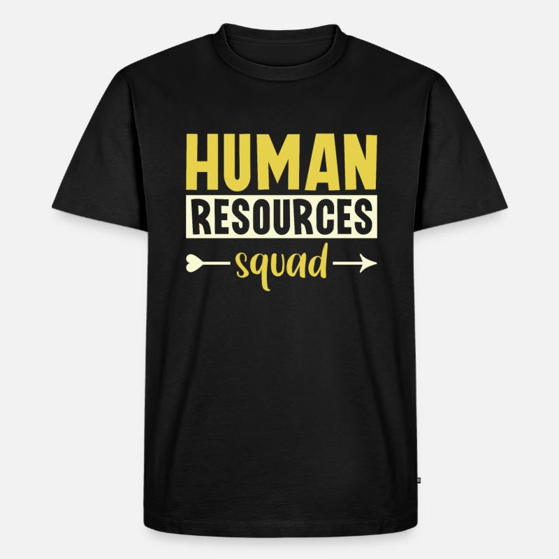 Human Resources Squad - HR Management - Männer Premium Bio T-Shirt - Schwarz