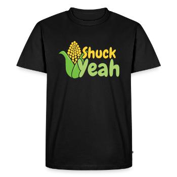 Shuck yes- Corn Farmer Farmer Corn Grain - Men's Premium Organic T-Shirt - black - Front - Nico (187cm)