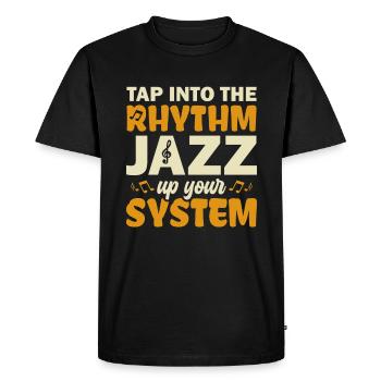 Puisez dans le rythme Jazz Up Your - Musiciens de jazz - T-shirt Premium bio Homme - noir - Devant - Nico (187cm)
