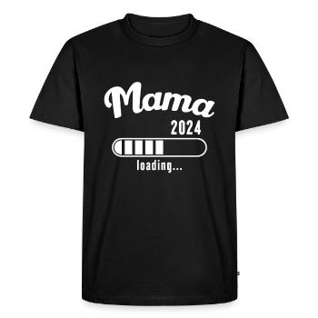 Mamá 2024 Loading Pregnancy Mom Mom - Men's Premium Organic T-Shirt - black - Front - Nico (187cm)