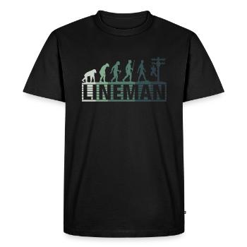 Rétro Electricienne Evolution - - T-shirt Premium bio Homme - noir - Devant - Nico (187cm)