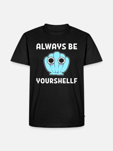 Sea Shell Pun Muschelsammler - Männer Premium Bio T-Shirt - Schwarz