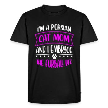 Chat persan Chat Amoureux Propriétaire de chat Persan Longhair C - T-shirt Premium bio Homme - noir - Devant - Nico (187cm)