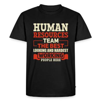 L’équipe la plus belle des ressources humaines - Gestion des ressources humaines - T-shirt Premium bio Homme - noir - Devant - Nico (187cm)