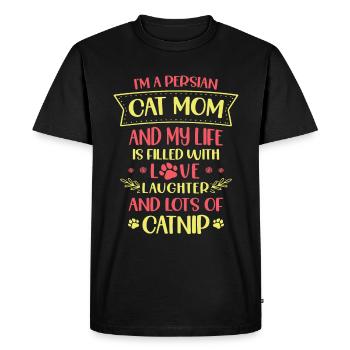 Chat persan Chat Amoureux Propriétaire de chat Persan Longhair C - T-shirt Premium bio Homme - noir - Devant - Nico (187cm)