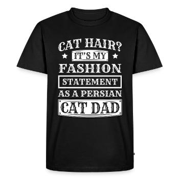 Chat persan Chat Amoureux Propriétaire de chat Persan Longhair C - T-shirt Premium bio Homme - noir - Devant - Nico (187cm)