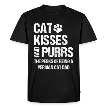 Chat persan Chat Amoureux Propriétaire de chat Persan Longhair C - T-shirt Premium bio Homme - noir - Devant - Nico (187cm)