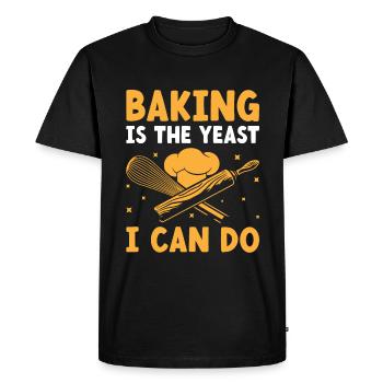 Baking Bakery Pastry Confectioner Baker Confection - Men's Premium Organic T-Shirt - black - Front - Nico (187cm)