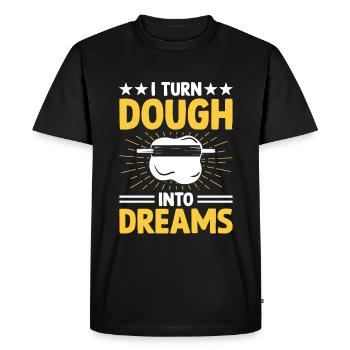 Baking Bakery Pastry Confectioner Baker Confection - Men's Premium Organic T-Shirt - black - Front - Nico (187cm)