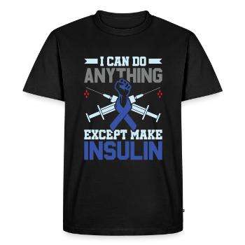 You're The Apple Juice To My Low Blood Sugar - - Men's Premium Organic T-Shirt - black - Front - Nico (187cm)