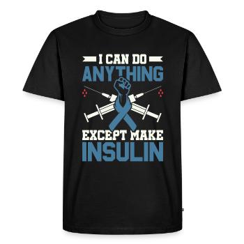 You're The Apple Juice To My Low Blood Sugar - - Men's Premium Organic T-Shirt - black - Front - Nico (187cm)