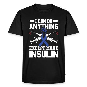 You're The Apple Juice To My Low Blood Sugar - - Men's Premium Organic T-Shirt - black - Front - Nico (187cm)