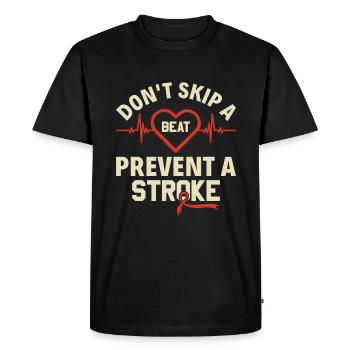 Mon propre cerveau a essayé de me tuer, mais j’ai gagné... - T-shirt Premium bio Homme - noir - Devant - Nico (187cm)