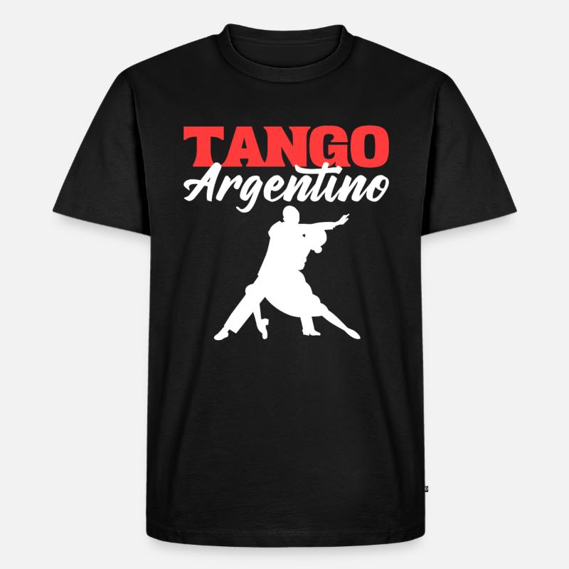 Tango Argentino Tango Tänzer - Männer Premium Bio T-Shirt - Schwarz