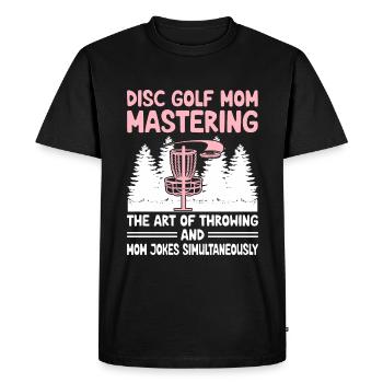 Disc Golf Player Disc Golfer Frisbee Player Par Pu - Men's Premium Organic T-Shirt - black - Front - Nico (187cm)