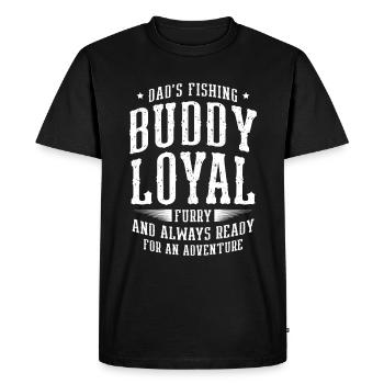 Propriétaires de chiens de pêche Amoureux des chiens Entonnoir de pêche parfait - T-shirt Premium bio Homme - noir - Devant - Nico (187cm)