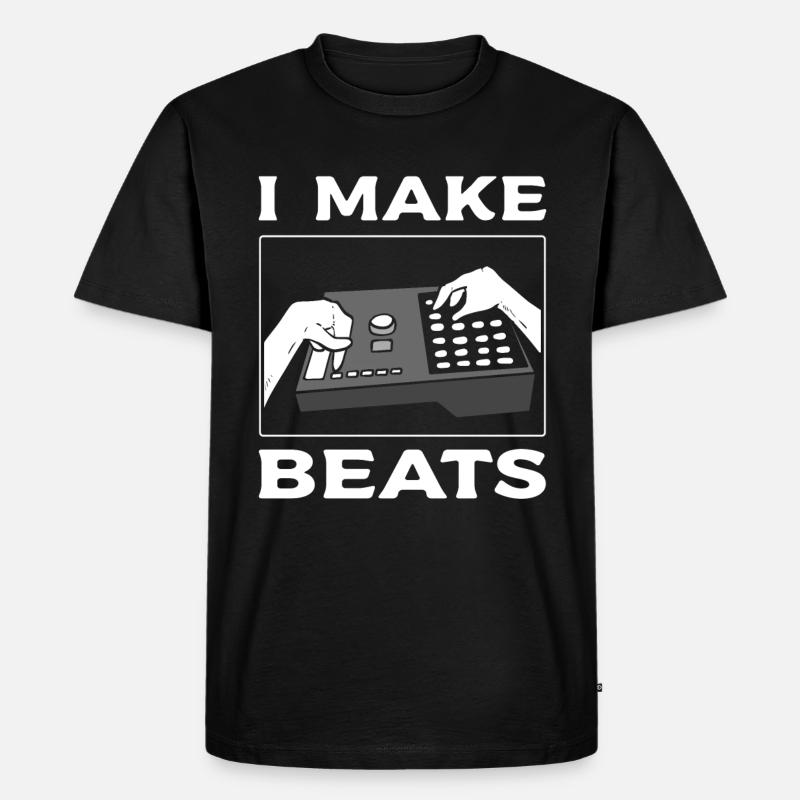 I Make Beats Singer Songwriter - Männer Premium Bio T-Shirt - Schwarz