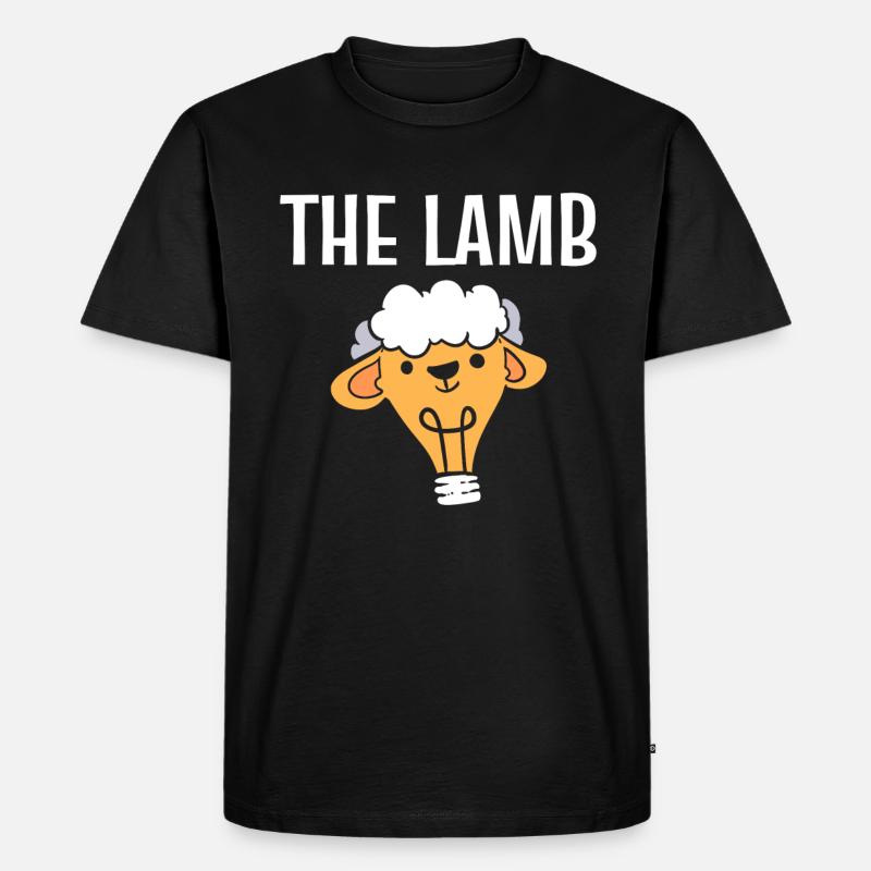 The Lamb Schafhirten - Männer Premium Bio T-Shirt - Schwarz