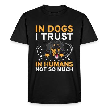 Dresseur de chiens Formation de chiens Chiens Soins pour animaux de compagnie Pr - T-shirt Premium bio Homme - noir - Devant - Nico (187cm)