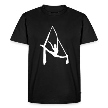Aerial Silks Dancer Aerialist Air Yoga Acrobaties - T-shirt Premium bio Homme - noir - Devant - Nico (187cm)