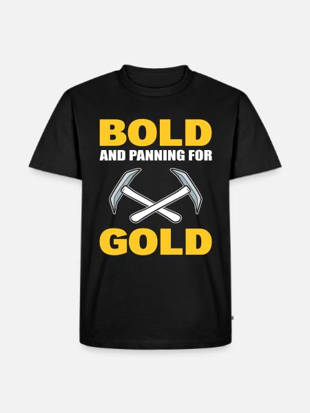 Goldschwenk Goldener Panner - Männer Premium Bio T-Shirt - Schwarz