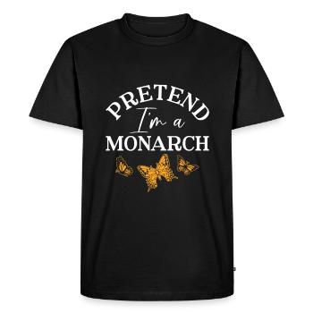 Pretend I'm a Monarch - Monarch Butterfly - Men's Premium Organic T-Shirt - black - Front - Nico (187cm)