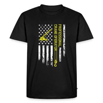 Professional Crane Operator - Funny Crane Operator - Men's Premium Organic T-Shirt - black - Front - Nico (187cm)