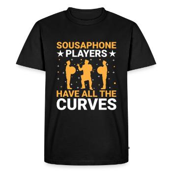 Marching Band Sayings Funny Marching Instruments - Men's Premium Organic T-Shirt - black - Front - Nico (187cm)