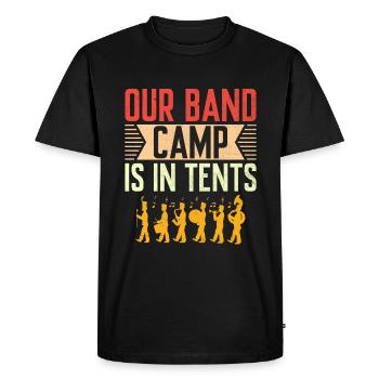 Marching Band Sayings Funny Marching Instruments - Men's Premium Organic T-Shirt - black - Front - Nico (187cm)