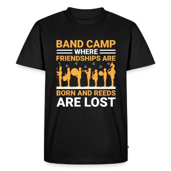 Marching Band Sayings Funny Marching Instruments - Men's Premium Organic T-Shirt - black - Front - Nico (187cm)