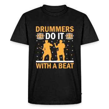 Marching Band Sayings Funny Marching Instruments - Men's Premium Organic T-Shirt - black - Front - Nico (187cm)