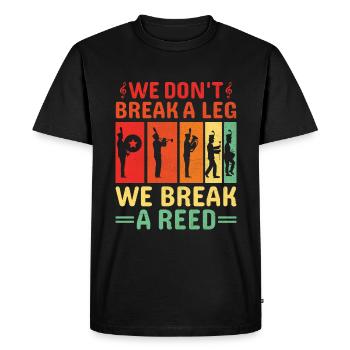 Marching Band Sayings Funny Marching Instruments - Men's Premium Organic T-Shirt - black - Front - Nico (187cm)