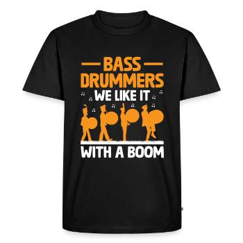 Marching Band Sayings Funny Marching Instruments - Men's Premium Organic T-Shirt - black - Front - Nico (187cm)