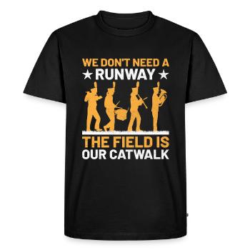Marching Band Sayings Funny Marching Instruments - Men's Premium Organic T-Shirt - black - Front - Nico (187cm)