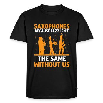 Marching Band Sayings Funny Marching Instruments - Men's Premium Organic T-Shirt - black - Front - Nico (187cm)