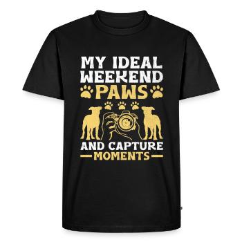 Dog Lover Photography Loves Dog Photographer Dogs - Men's Premium Organic T-Shirt - black - Front - Nico (187cm)