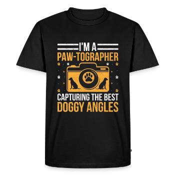 Dog Lover Photography Loves Dog Photographer Dogs - Men's Premium Organic T-Shirt - black - Front - Nico (187cm)