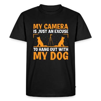 Dog Lover Photography Loves Dog Photographer Dogs - Men's Premium Organic T-Shirt - black - Front - Nico (187cm)