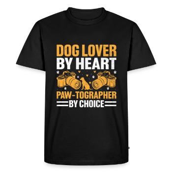 Dog Lover Photography Loves Dog Photographer Dogs - Men's Premium Organic T-Shirt - black - Front - Nico (187cm)