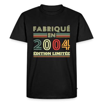 Fabriqué En 2004 Édition Limitée - T-shirt Premium bio Homme - noir - Devant - Nico (187cm)