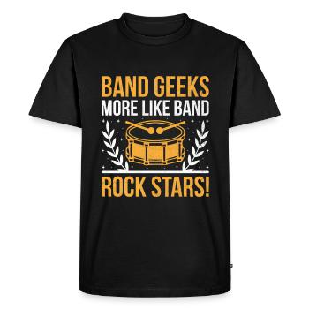 Drum Corps Marching Band Drum Corp Music Percussio - Men's Premium Organic T-Shirt - black - Front - Nico (187cm)