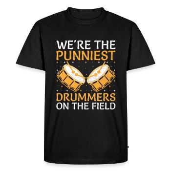 Drum Corps Marching Band Drum Corp Music Percussio - Men's Premium Organic T-Shirt - black - Front - Nico (187cm)
