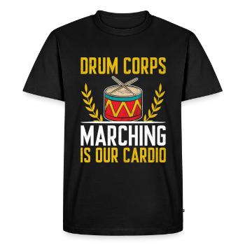 Drum Corps Marching Band Drum Corp Music Percussio - Men's Premium Organic T-Shirt - black - Front - Nico (187cm)