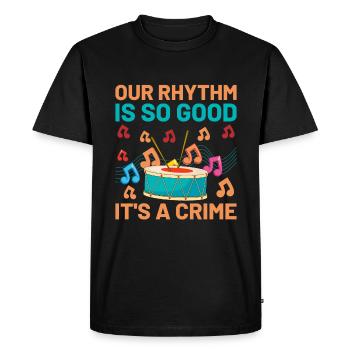 Drum Corps Marching Band Drum Corp Music Percussio - Men's Premium Organic T-Shirt - black - Front - Nico (187cm)