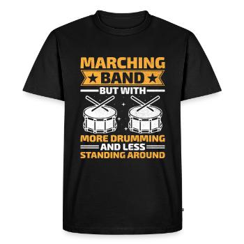 Drum Corps Marching Band Drum Corp Music Percussio - Men's Premium Organic T-Shirt - black - Front - Nico (187cm)