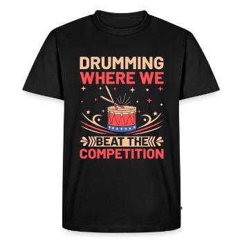 Drum Corps Marching Band Drum Corp Music Percussio - Men's Premium Organic T-Shirt - black - Front - Nico (187cm)