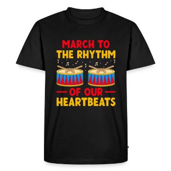 Drum Corps Marching Band Drum Corp Music Percussio - Men's Premium Organic T-Shirt - black - Front - Nico (187cm)