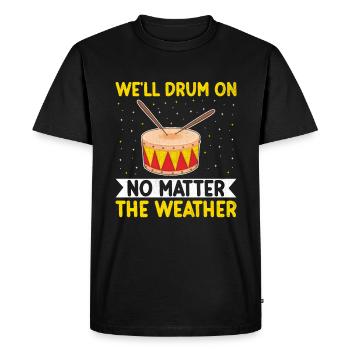 Drum Corps Marching Band Drum Corp Music Percussio - Men's Premium Organic T-Shirt - black - Front - Nico (187cm)