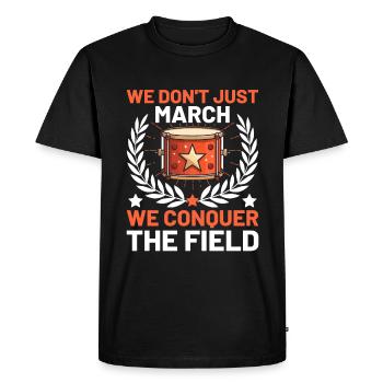 Drum Corps Marching Band Drum Corp Music Percussio - Men's Premium Organic T-Shirt - black - Front - Nico (187cm)